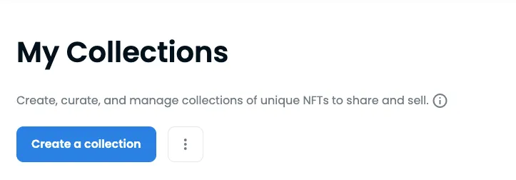 OpenSea(オープンシー)のコレクションを作成