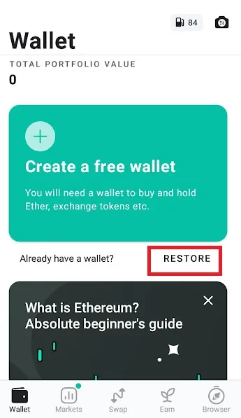 Q:MyEtherWalletアプリの移行・復元方法は?