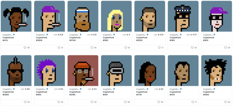 クリプトパンクス(CryptoPunks)