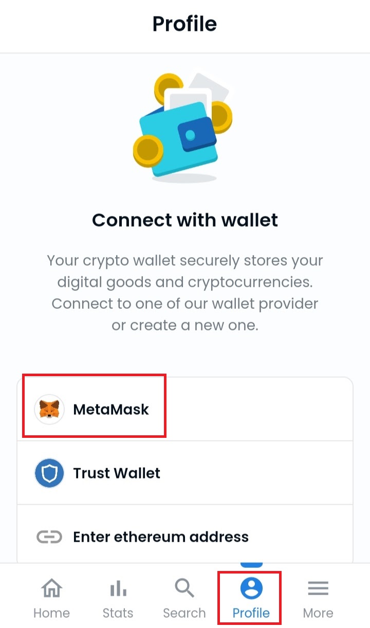スマホアプリOpenSeaアカウントの開設手順3