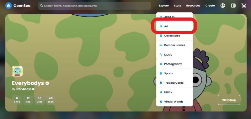 OpenSeaで固定価格時のNFTの買い方