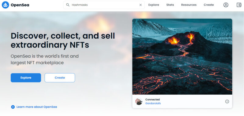 検索欄に「Hashmasks」と入力して購入する
