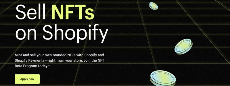 3:ShopifyのNFTベータプログラムへ参加申請を行う